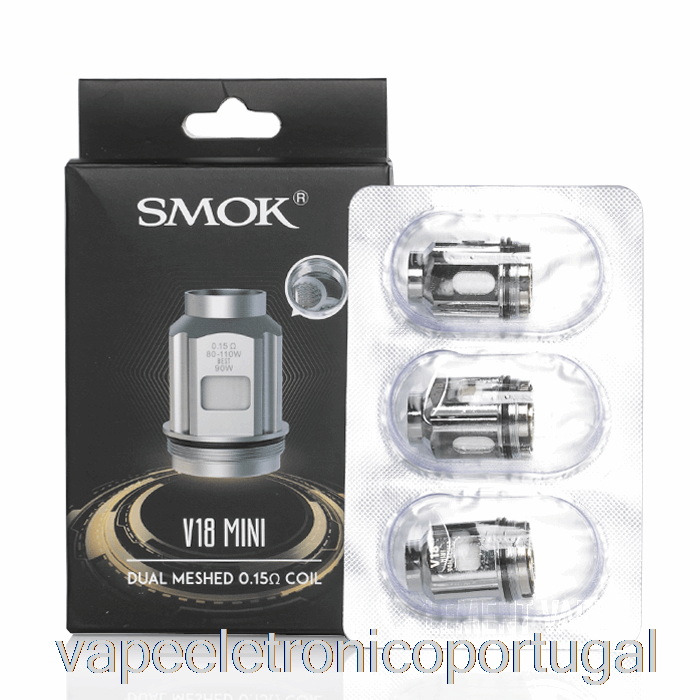 Vape Eletronico Smok Tfv18 Mini Bobinas De Substituição 0,15ohm Dupla Tfv18 Mini Bobinas De Malha
